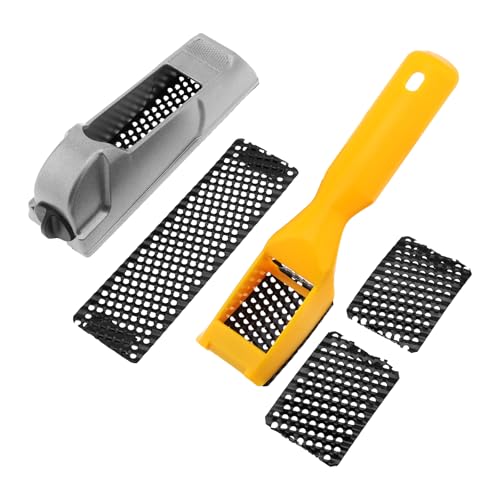 2pcs 5-1/2" 2-1/4" Surform Shaver Sets with 3 pcs Curved Blades, 5-1/2"