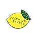 Slightly Bitter Lemon Enamel Pin, Summer Style Funny Pins Brooch Gift for Her - Birthday Gift.