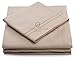 Cosy House Collection Everyday 1500 Series Bed Sheet Set - Ultra Soft & Cool Hotel Bedding - Deep Pocket - Wrinkle, Stain and Fade Resistant - 4 Piece Set (Full, Cream)