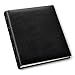 Gallery Leather Photo Album 4x6 Pictures with Slip-In Pockets & Writing Space – Holds up to 120 Photos, Ring Bound, Made in USA – Acadia Black - 11.75