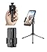 Mini Selfie Stick, Cellways Rotating Selfie Stick, with patented 360 degree rotating holder, bluetooth remote and a detachable mini tripod stand for iPhones and Android cell phones (Black/Black)