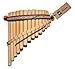 Artesanal Curved Pan Flute 13 Pipes Natural Bamboo
