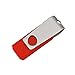 TOPESEL 10 Pack 16GB Swivel Design USB 2.0 Flash Drive Memory Stick Fold Storage Thumb Stick Pen (16G, 10 PCS, Red)