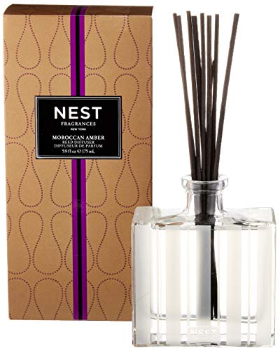 NEST Fragrances Moroccan Amber Scented Reed Diffuser, 5.9 oz - Thumbnail 5