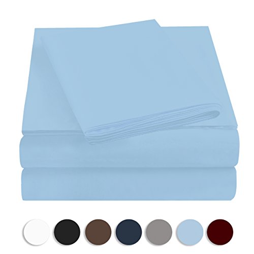 Hotel Luxury Bed Sheets Set - Extra Soft Bedding Set 1800 Series Platinum Collection - Deep Pockets (16 In), Wrinkle, Fade, Stain & Abrasion Resistant - 4 Piece (King, Light Blue)