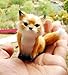 nanguawu Little Fox Sitting Fengshui Learning Resources Miniature Plush Stuffed Animal Toy