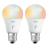 Sylvania Osram Lightify 60W A19 Daylight/ RGB Smart LED Light Bulb (2 Pack)