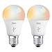 Sylvania Osram Lightify 60W A19 Daylight/ RGB Smart LED Light Bulb (2 Pack)