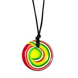 Disc Pendant - Rock n Roll - Chew Necklace for Sensory, Oral Motor, Anxiety, Autism, ADHD