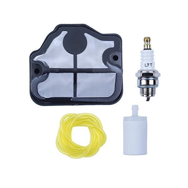 Haishine Luftfilter Gas Kraftstoffschlauch Filter Zündkerze Reparatursatz Passend für Husqvarna 142 141 137 136 36 41 Kettensäge