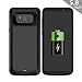 COOFUN Samsung Galaxy S8 Charger Battery Case, 5000mAh Ultra Slim Rechargeable Portable External Backup Battery Pack-Charger Cover-Protective Case Power Bank Case (Black)