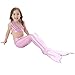 2019 3 Pcs Mermaid Costume for Girls Bathing Swimsuit Swimwear Princess Sea-Maid Bikini Set
