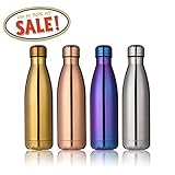 KINGSO 17oz Double Wall Vacuum Insulated Stainless Steel Water Bottle Perfect for Outdoor Sports Camping Hiking Cycling Purple