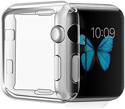 Apple Watch Case, Fivefish Apple Watch TPU Screen Protector All-around Protective 0.3mm Ultra-thin Best Soft Case Cover for iWatch All Models (New Design for Series 2 (38mm))