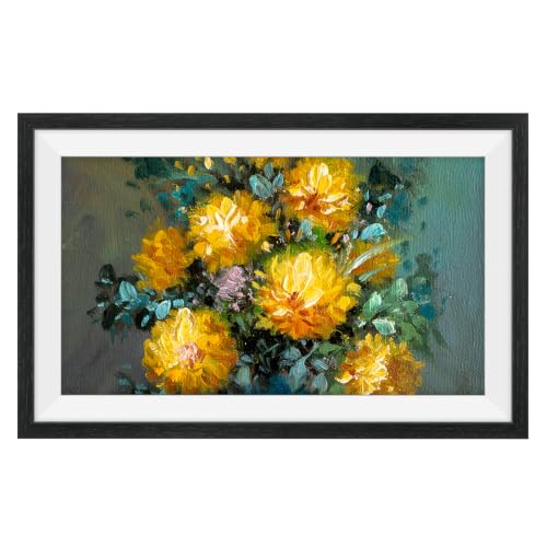 Frameo Groß Digitaler Bilderrahmen 15.6" Schwarzes Eichenholz 94% sRGB