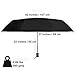 Procella Windproof Travel Umbrella - Small Collapsible and Lightweight - Large Cover When Open - Best for Kids Mens Womens
