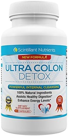 ULTRA COLON DETOX Natural Herbal Best Colon Health and Care Super Cleanse Cleanser Clenz or Cleansing for Weight Loss and Detox Constipation Relief Remedies when Constipated by Scintillant Nutrients