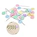 Lwestine 400 Pcs Flat Button &Flower Head Pins,Straight Pins, Quilting Pins with Cases