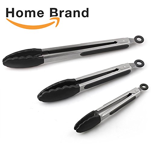 Professional Kitchen Tongs 3 pack Top Quality Stainless Steel and