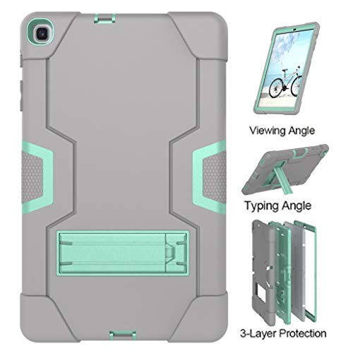 Cywulin Hybrid Case for Samsung Galaxy Tab S5e 10.5 2019 SM-T720 SM-T725 Heavy Duty Full-Body Bumper Rugged Military Tough Armor with Kickstand Protective Cover Hard Shell Shockproof Protector (L)