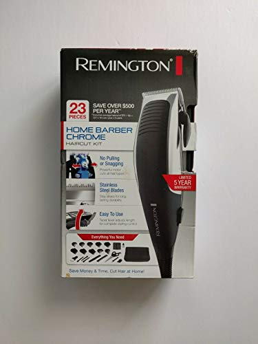 remington 12 piece precision corded home barber haircut trimming kit