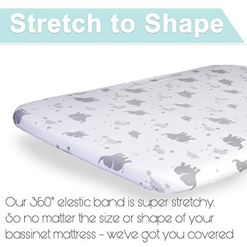 6 Bassinet+Sheets+Universal+Rectangle+Hourglass