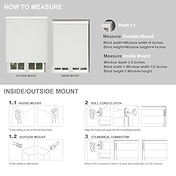 Boolegon Blackout Roller Shades for Windows,Linen
