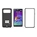 PowerBear Samsung Galaxy Note 4 Battery Case [4500 mAh] High Capacity External Battery Charger for Note 4 (Up to 140% Extra Battery) - Black [24 Month Warranty & Screen Protector Included]