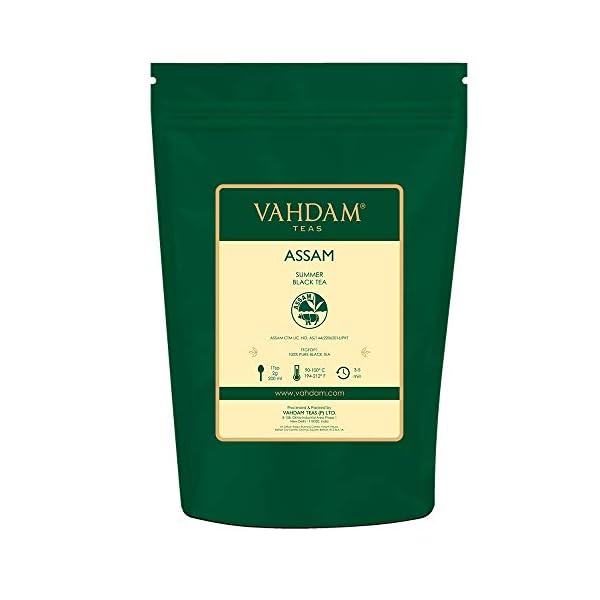 VAHDAM, Assam Schwarz Tee (340g, 170+ Tassen) Stark, Malzig & Reich | Reiner, Single Origin Schwarzer tee Losen BlÃ¤ttern | Direkt Aus Indien | Schwarzer Tee