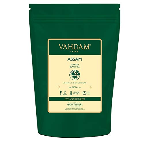 VAHDAM, Assam Schwarz Tee (340g, 170+ Tassen) Stark, Malzig & Reich | Reiner, Single Origin Schwarzer tee Losen Blättern | Direkt Aus Indien | Schwarzer Tee