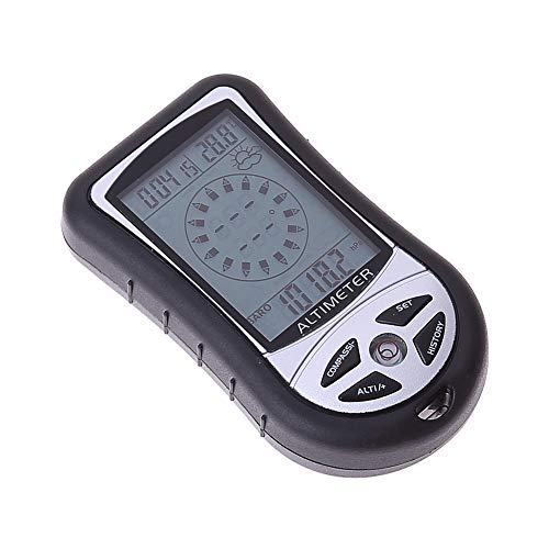 HONG111 8 in 1 Electronic Digital Multifunction LCD Compass Altimeter Barometer Thermometer