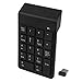 Numeric Keypad,Febite 18 Keys Wireless USB Number Pad Keyboard With 2.4G Mini USB Numeric Receiver for Laptop Desktop PC Notebook - Black