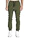 Italy Morn Men Jogger Chinos Pants Casual Khakis Drop Crotch Jogging Twill M Olive