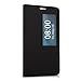 kwmobile Flip Cover Compatible with Huawei MediaPad X2 7.0 - Chic PU Leather Tablet Case with Window - Black