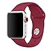 Soft Durable Silicone Sport Band Replacement Strap for iWatch Apple Watch Series 1 Series 2 Series 3,Edition,Sport,38mm,S/M,( Rose Red )