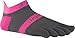 injinji Run Lightweight No Show Xtralife Socks, Pink Slate, Small