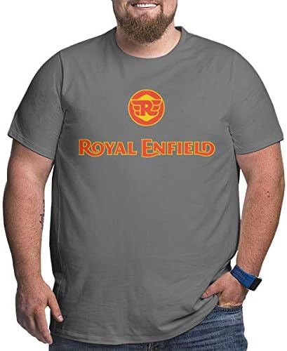 Men T-Shirts Pullover Plus Size Blouse Royal Enfield Logo Black