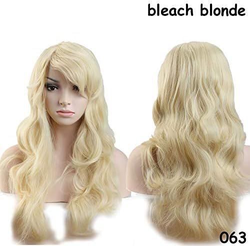 22 inches We Synthetic Non Wigs Soft Heat Resistant Fiber Full Head Wig For Women,#613,22inches,