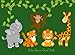 Baby Shower Guest Book: Safari Jungle Welcome Baby cute animals Sign in book with Advice for Parents by 