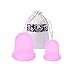MEINAIER Anti Cellulite Vacuum Cups Silicone Cupping Set Medical Therapy Massage For Face & Body, Muscle Relaxation Anti-aging Wrinkle Cup( 2pcs / Set , Size L + Size M )