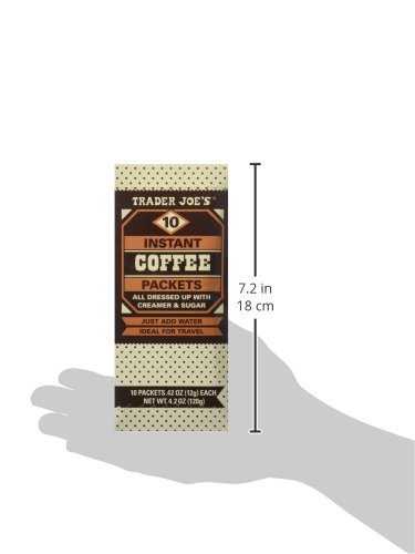 Trader Joe's Instant Coffee Packets with Creamer & Sugar 10 Packets, 4.2 Oz (Pack of 2) - Thumbnail 3