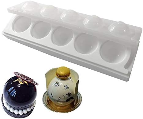 ZMDHL Silicone Mold, Fruit Spherical Cake Mousse Silicone Mold DIY Baking Handmade Soap Dessert Mold, FDA Approved, No BPA
