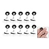 Dcolor-10-Pcs-6-in-1-Size-L-Black-Rubber-Oval-Stopper-Fishing-Bobber-Float