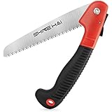SHINE HAI Folding Hand Saw, Camping/Pruning Saw with Rugged 7'' Blades, All Purpose, Best for Tree Pruning, Camping, Hunting, Toolbox and Daily Use with Non-slip Ergonomics Handle Pruning Saws