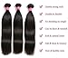 Brazilian Straight Hair With Closure 3 Bundles Unprocessed Virgin Human Hair Bundles With Lace Closure Three Part Hair Extensions Natural Color (24 26 28+22Three part)