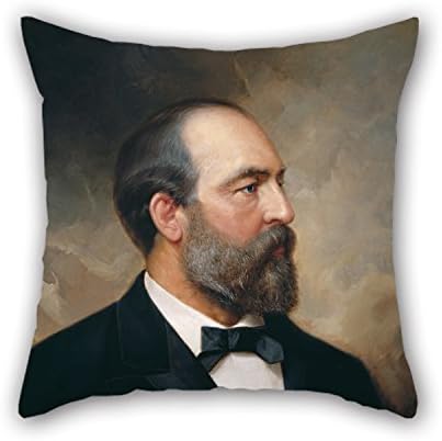 Throw Pillow Case 20 X 20 Inches / 50 By 50 Cm(two Sides) Nice Choice For Boy Friend Son Sofa Car Seat Drawing Room Bar Oil Painting Ole Peter Hansen Balling - James Garfield