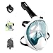 Enkeeo Full Face Snorkel Mask with 180° Panoramic View, Watertight and Anti-Fog (Including Waterproof Phone Case and GoPro Compatible Band)