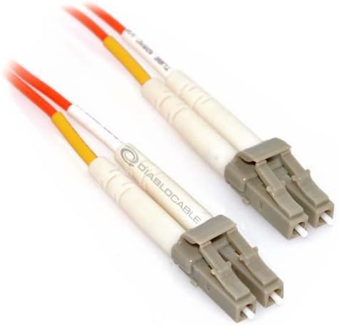 Diablo Cable 50m LC/LC Duplex 62.5/125 Multimode Fiber Patch Cable with LC Clips