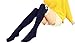 Vwhite Ladies Girls Winter Bowknot Leg Warmer Lace Knit Crochet Sock Leggings Black