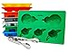 Star Wars Silicone Ice Cube Molds Trays Set of 8 by BestOffer | Candy Chocolate Baking Darth Vader Stormtrooper Han Solo Boba Fett Molds Yoda Tray Jello Soap Bath Bombs Candles Mold with Tongs